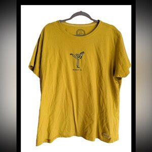 LIFE IS GOOD Vintage Kick’n It T-shirt Green Sz  XL